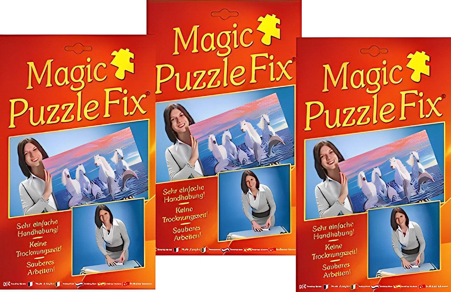Magic Puzzle Fix. Puzzle Fix (3er-Set). Puzzle Kleber. Puzzle Klebefolie
